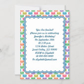 Pop Art Cookies Farbige Macarons Magneteinladung (Vorderseite)