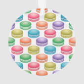 Pop Art Cookies Farbige Macarons Ornament (Rückseite)