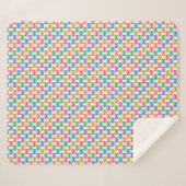 Pop Art Cookies Farbige Macarons Sherpadecke (Vorderseite (Horizontal))