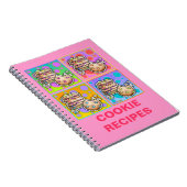 Pop Art Cookies Rezept Notebook Notizblock (Rechte Seite)