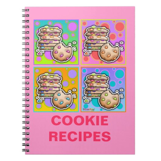 Pop Art Cookies Rezept Notebook Notizblock (Vorderseite)