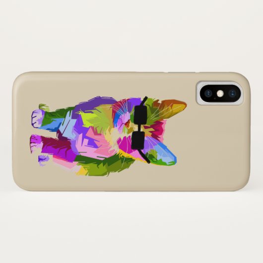 Pop Art cool Cat Kitty Art Case-Mate iPhone Hülle (Rückseite (Horizontal))