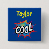 Pop Art cool Design Button (Vorderseite)