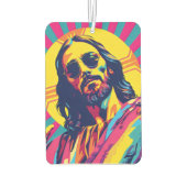 Pop Art Cool Jesus Autolufterfrischer (Rückseite)