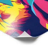 Pop Art Cool Jesus Fotodruck (Ecke)