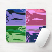 Pop Art Corvettes Mousepad (Mit Mouse)