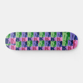 Pop Art Corvettes Skateboard (Horizontal)