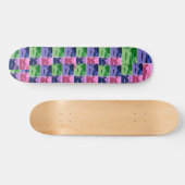 Pop Art Corvettes Skateboard (Horizontal)
