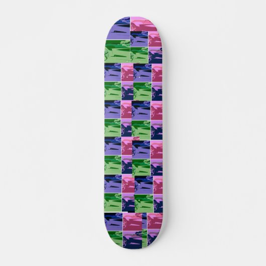 Pop Art Corvettes Skateboard (Vorne)