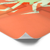 Pop Art Crab Cubism Poster (Ecke)