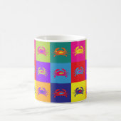 Pop Art Crab Muster farbenfroh Kaffeetasse (Mittel)
