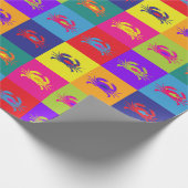 Pop Art Crabs Geschenkpapier (Ecke)