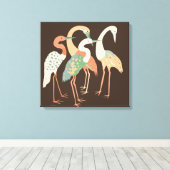 POP ART CRANES STRAND STRETCHT LEINWAND ART DRUCKE (Insitu (Holzboden))