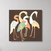 POP ART CRANES STRAND STRETCHT LEINWAND ART DRUCKE (Vorderseite)