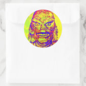 Pop Art Creation Runder Aufkleber (Tasche)