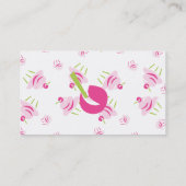 Pop Art Cupcake Visitenkarte (Rückseite)