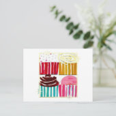 Pop Art Cupcakes Postkarte (Stehend Vorderseite)
