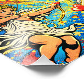 Pop-Art-Cupids der Liebe Fotodruck (Ecke)