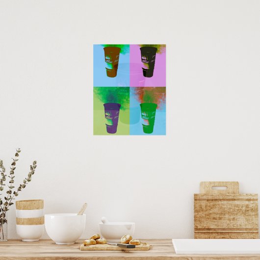 Pop Art Cups Poster (Küche)