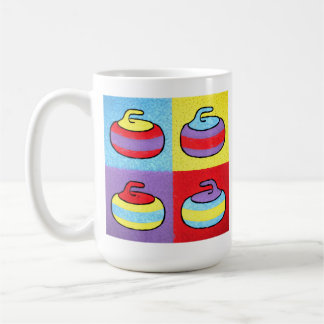 Pop-Art-Curling-Design Kaffeetasse