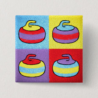 Pop-Art-Curling-Design rockt Button