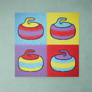 Pop-Art-Curling-Design rockt Poster