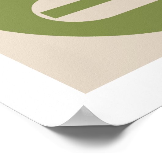 Pop Art Curling Poster (Ecke)