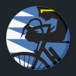 Pop Art Cyclist Magnet<br><div class="desc">Pop Art Cyclist</div>