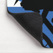 Pop Art Cyclist Mousepad (Ecke)