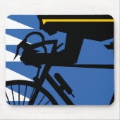 Pop Art Cyclist Mousepad (Vorne)