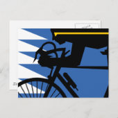 Pop Art Cyclist Postkarte (Vorne/Hinten)