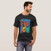 Pop Art Dackel Kinder T-Shirt (Vorne ganz)