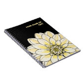 Pop Art Dahlia 'Gallery Art Fair' Notizblock (Rechte Seite)