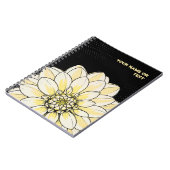 Pop Art Dahlia 'Gallery Art Fair' Notizblock (Linke Seite)