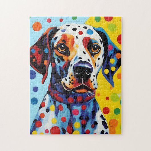 Pop Art Dalmatiner Dog Puzzle (Vertikal)