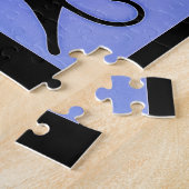 Pop Art Dancing Cat Silhouetten Puzzle (Seite)