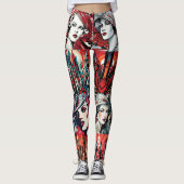 Pop Art Deco Leggings - Cool (Vorderseite)