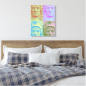 Pop Art Deco Leinwanddruck (Insitu (Schlafzimmer))