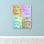 Pop Art Deco Leinwanddruck (Insitu (Holzboden))