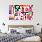Pop Art Design Leinwanddruck (Insitu (Schlafzimmer))