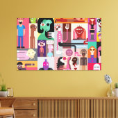 Pop Art Design Leinwanddruck (Insitu (Wohnzimmer))