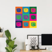 Pop-Art Dice Poster (Heimbüro)