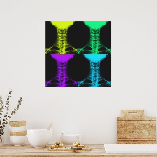 Pop Art Digital X-Ray Poster (Küche)