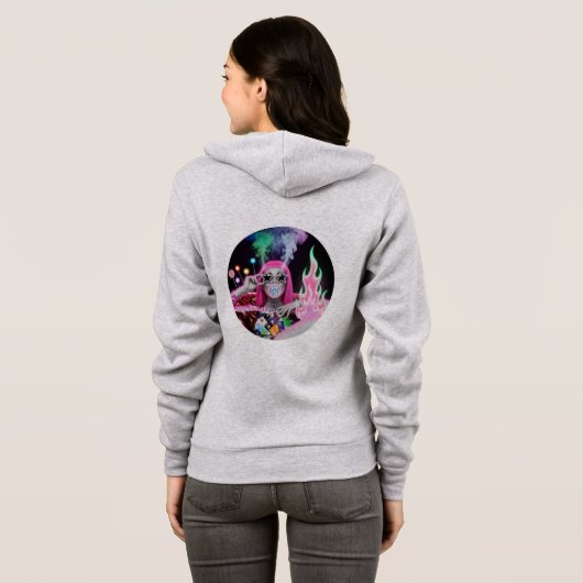 Pop Art Diva Vegas Hoodie 💖 🃏 (Schwarz voll)