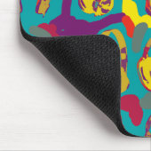 Pop Art dj Kopfhörer Mousepad (Ecke)