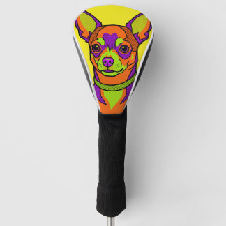 POP ART DOG - チワワ犬 No.2 Golf Headcover