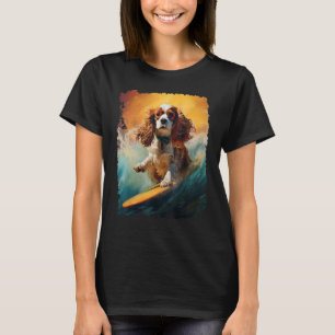 Pop Art Dog Cavalier King Charles Spaniel Paddle B T-Shirt
