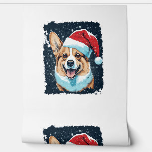 Pop Art Dog Christmas Corgi Tapete