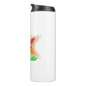 Pop Art Dog Paw Prints Thermosbecher (Nach rechts gedreht)