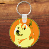 Pop Art Dogecodesign Schlüsselanhänger (Vorderseite)